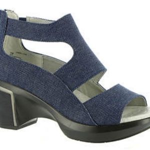 Jambu Rio blue denim sandals.